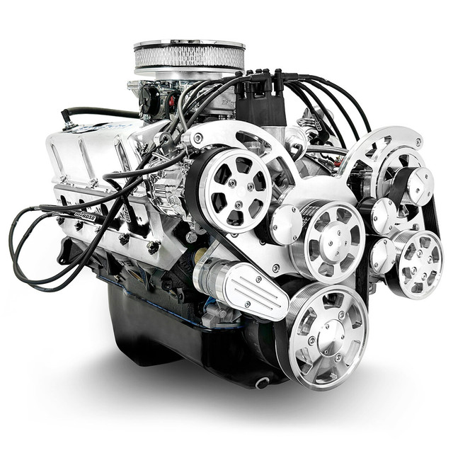 302 c.i. Ford Small Block Compatible Deluxe Dressed - Carb - Rear Sump - Polished Kit