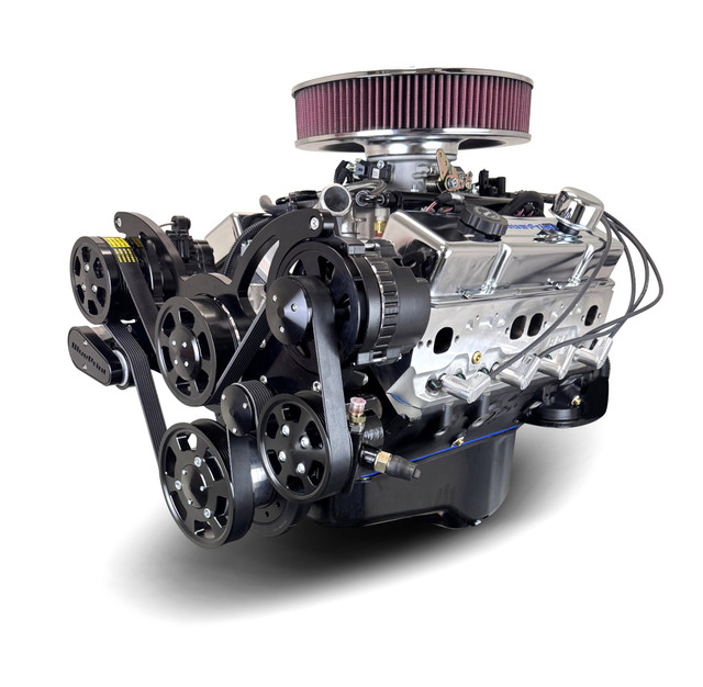 400CI GM Small Block Compatible Deluxe Dressed -MPFI -Black Kit