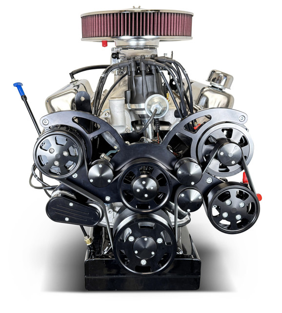 427CI Ford Small Block Compatible Deluxe Dressed -EFI -Black Kit