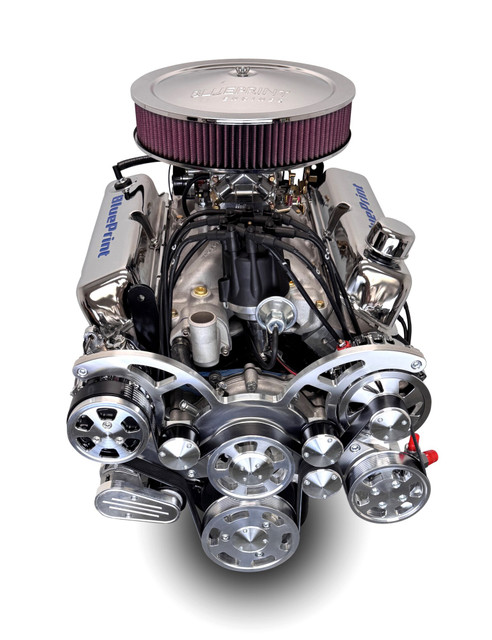 427CI Ford Small Block Compatible Deluxe Dressed -Carb -Rear Sump -Polished Kit, Engine Complete Assembly, Gearstar Performance Transmissions