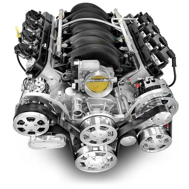 376CI GM LS Compatible Deluxe Dressed -EFI -Polished Kit