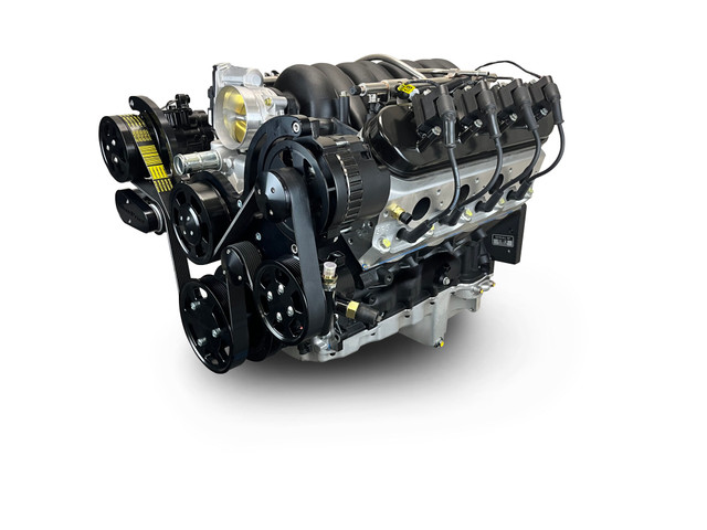 376CI GM LS Compatible Deluxe Dressed -EFI -Black Kit