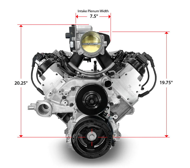 376CI GM LS Compatible Base Dressed -EFI, Engine Complete Assembly, Gearstar Performance Transmissions