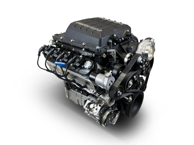 376CI GM LS Compatible Deluxe Dressed -Supercharged -Black Kit