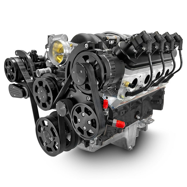 427CI GM LS Compatible Deluxe Dressed -EFI -Black Kit