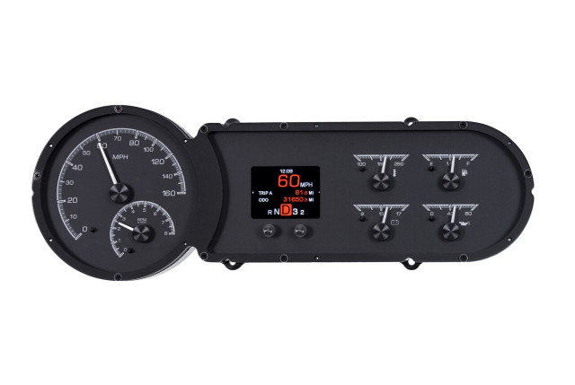 1953-54 Chevy Car HDX System, Black Face