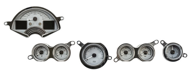 1953-57 Chevy Corvette HDX System, Silver Face