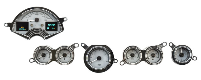 1953-57 Chevy Corvette HDX System, Silver Face