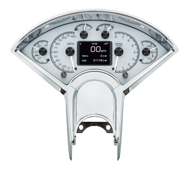 1955-56 Chevy Car HDX System, Silver Face