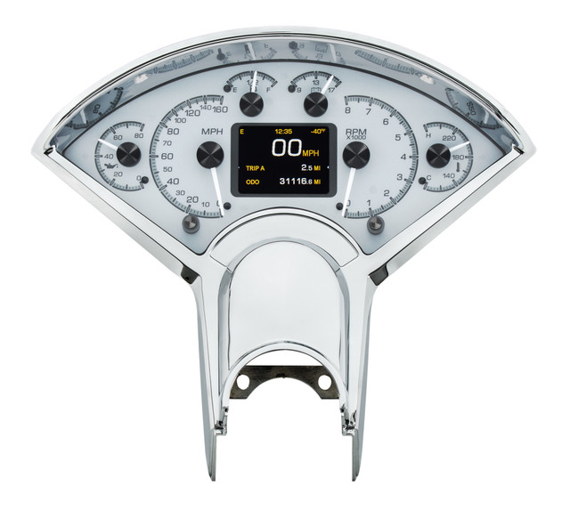 1955-56 Chevy Car HDX System, Silver Face