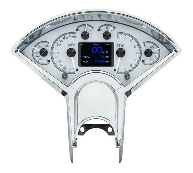 1955-56 Chevy Car HDX System, Silver Face