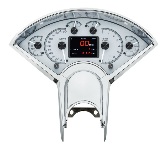 1955-56 Chevy Car HDX System, Silver Face