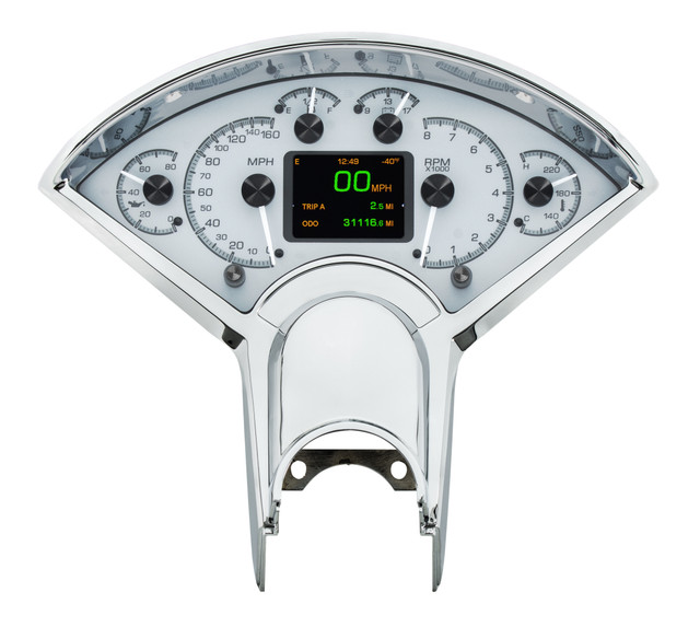1955-56 Chevy Car HDX System, Silver Face