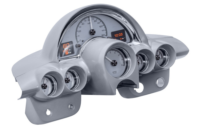 1958-62 Chevy Corvette HDX System, Silver Face