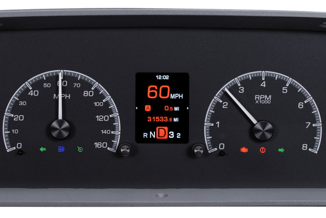 1960-63 Chevy Pickup HDX System, Black Face