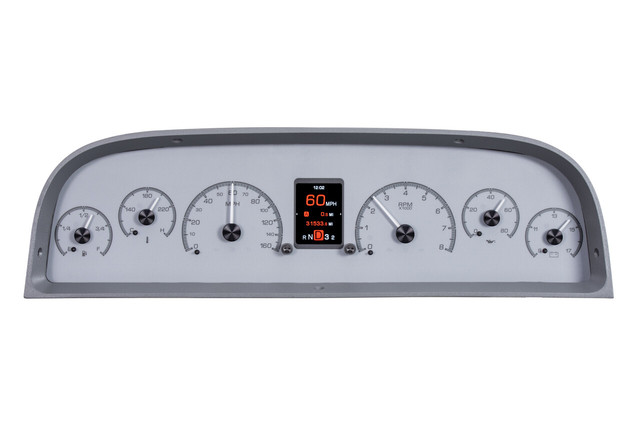 1960-63 Chevy Pickup HDX System, Silver Face