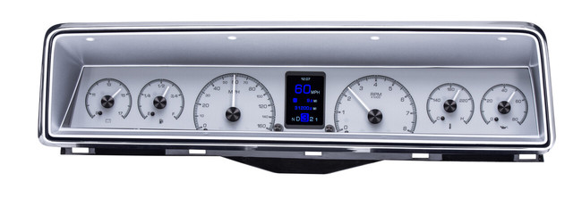 1966-67 Chevy Nova HDX System, Silver Face