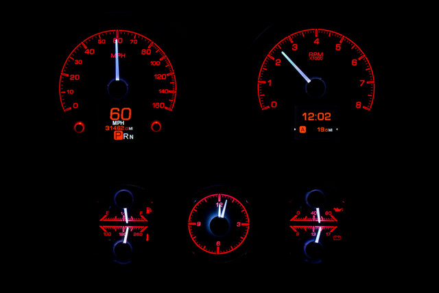1967 Chevy Camaro W/Console Gauges HDX System, Black Face