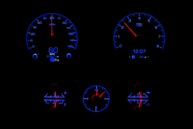 1967 Chevy Camaro W/Console Gauges HDX System, Silver Face