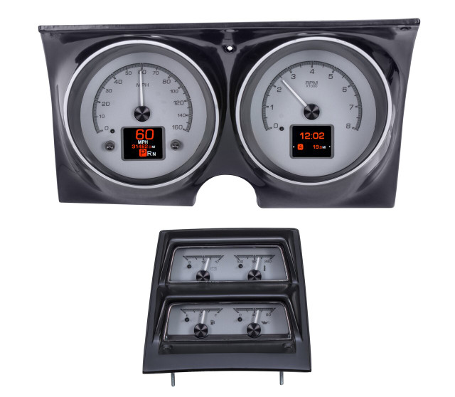 1968 Chevy Camaro W/Console Gauges HDX System, Silver Face