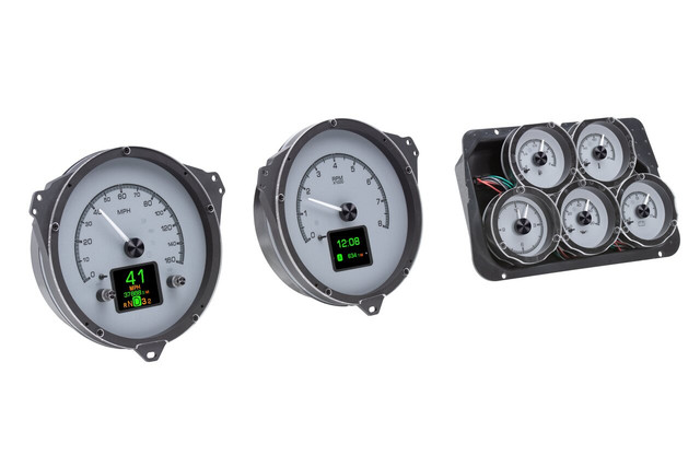 1968-77 Chevy Corvette HDX System, Silver Face