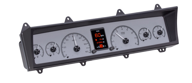 1969-76 Chevy Nova HDX System, Silver Face