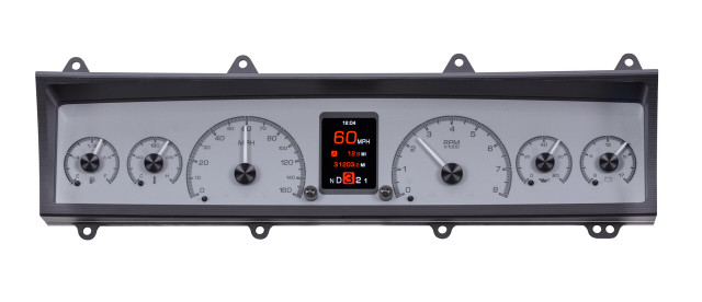 1969-76 Chevy Nova HDX System, Silver Face