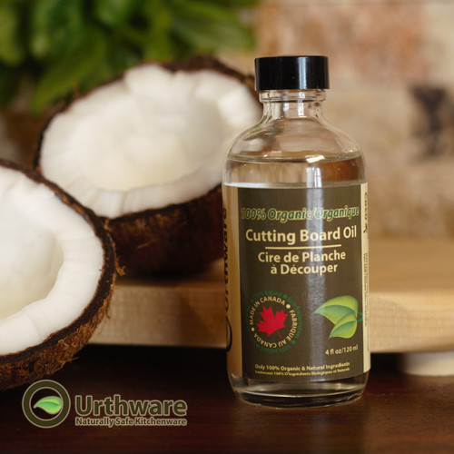 Urthware 100 % Organic Cutting Board Oil for use on butcher blocks, as well as bamboo and wooden cutting boards Urthware 100 % Organic Cutting Board Oil for use on butcher blocks, as well as bamboo and wooden cutting boards