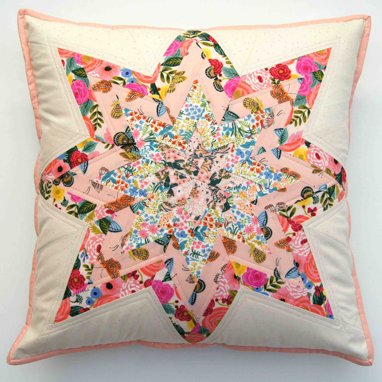Star Patch and Stripes Pillow