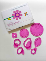 8 piece Template set. Templates for Machine or Hand Applique.