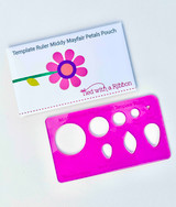 Middy Mayfair Petals Pouch Acrylic Template Ruler