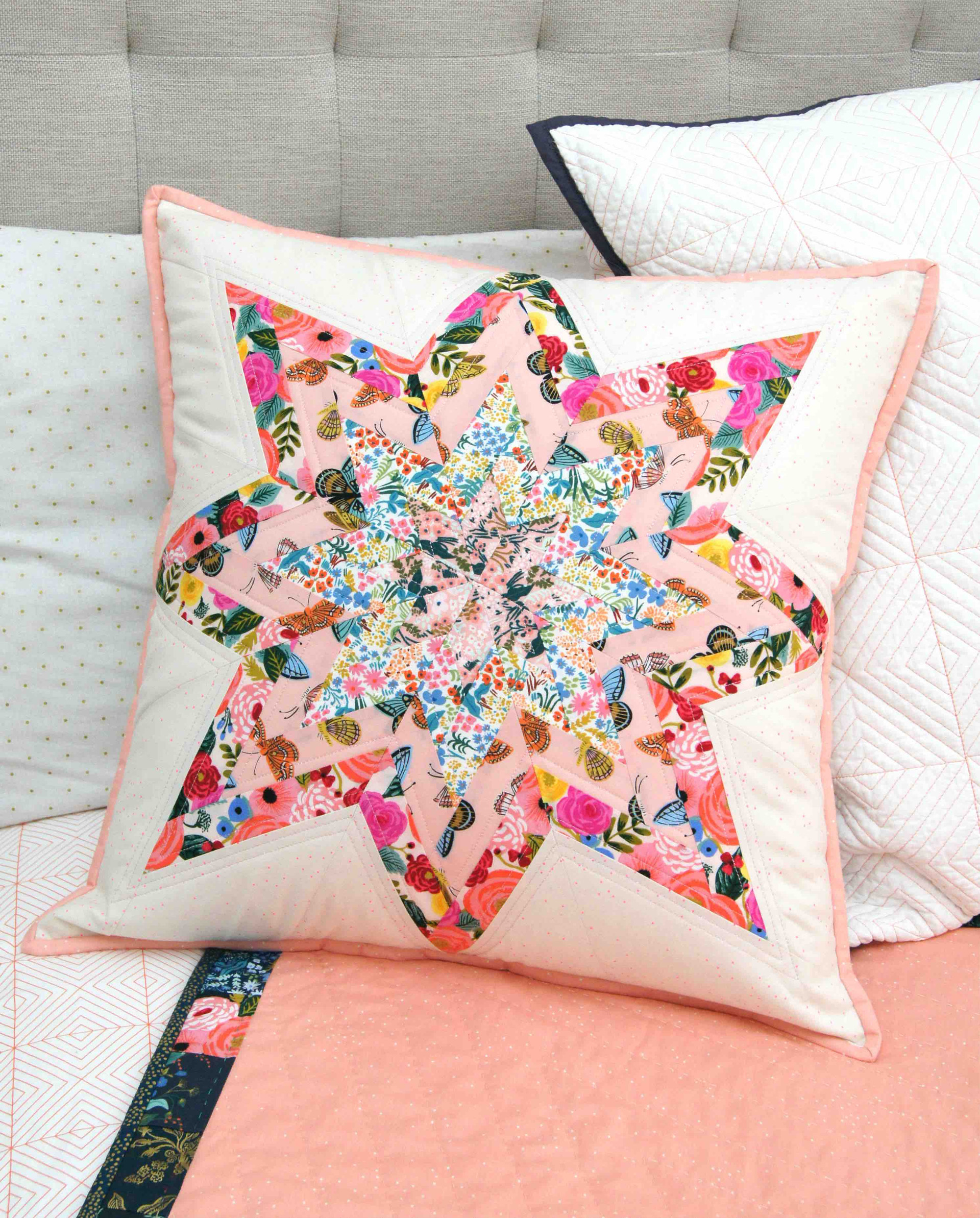 Star Patch and Stripes Pillow main image 1