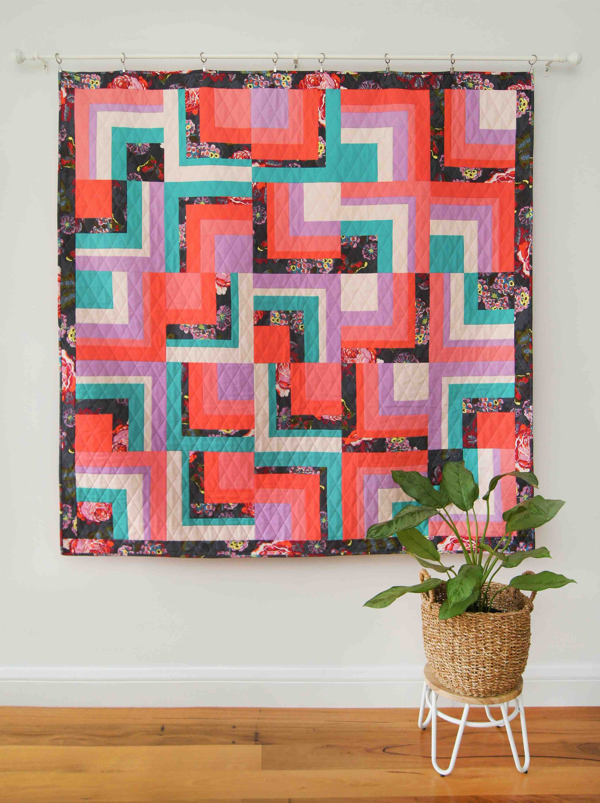 Log Cabin Quilt Pattern PDF