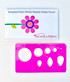 Middy Mayfair Petals Pouch Acrylic Template Ruler