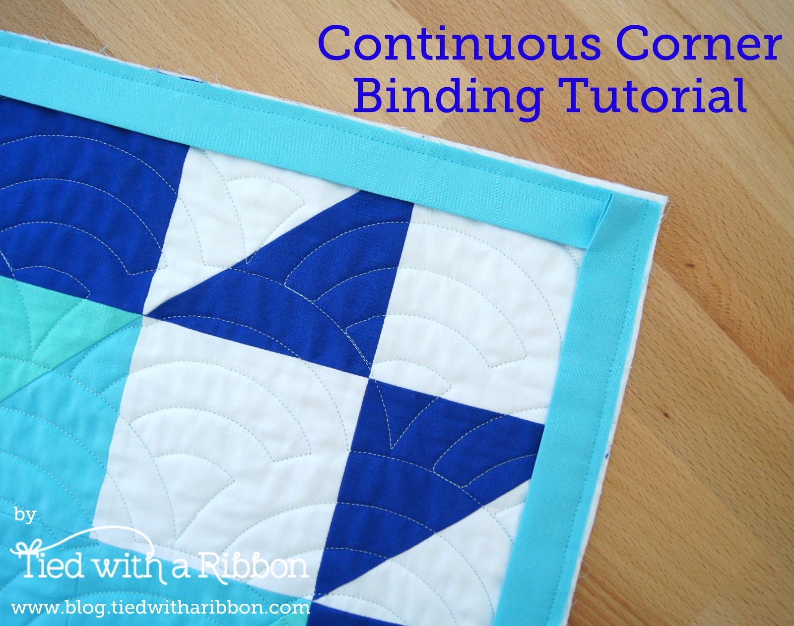 How to sew your Quilt Binding continuously around the corner