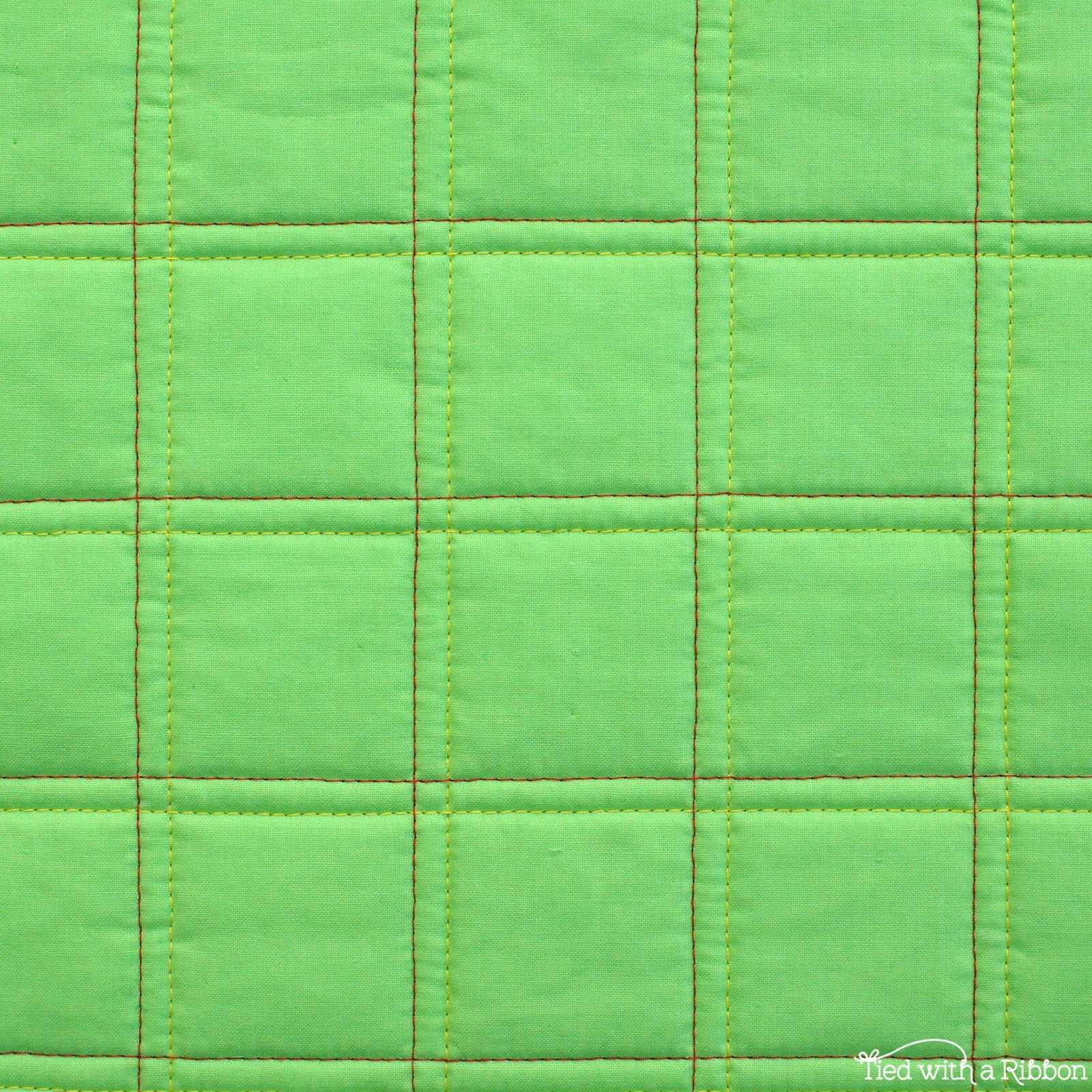 Machine quilting green