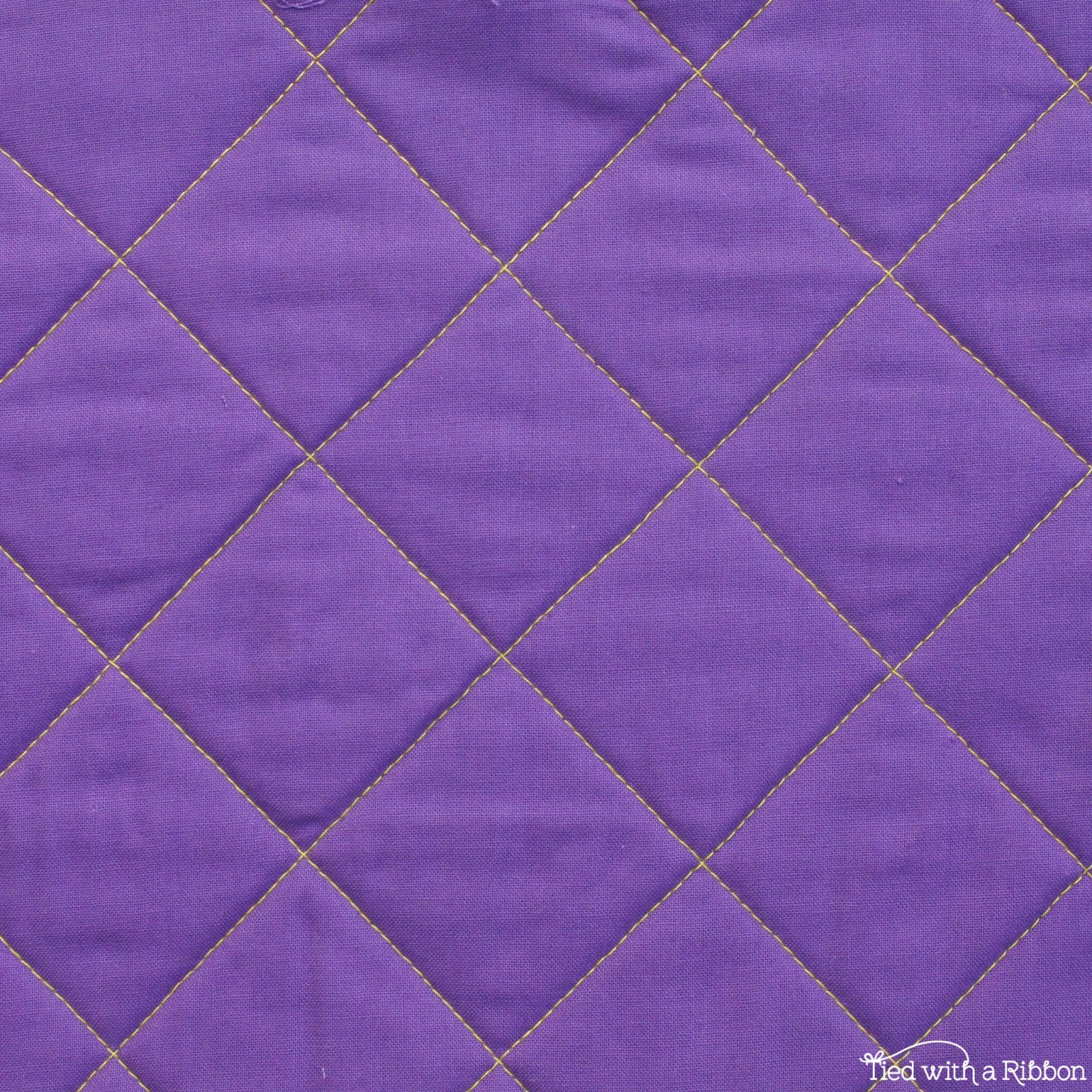 Machine quilting purple