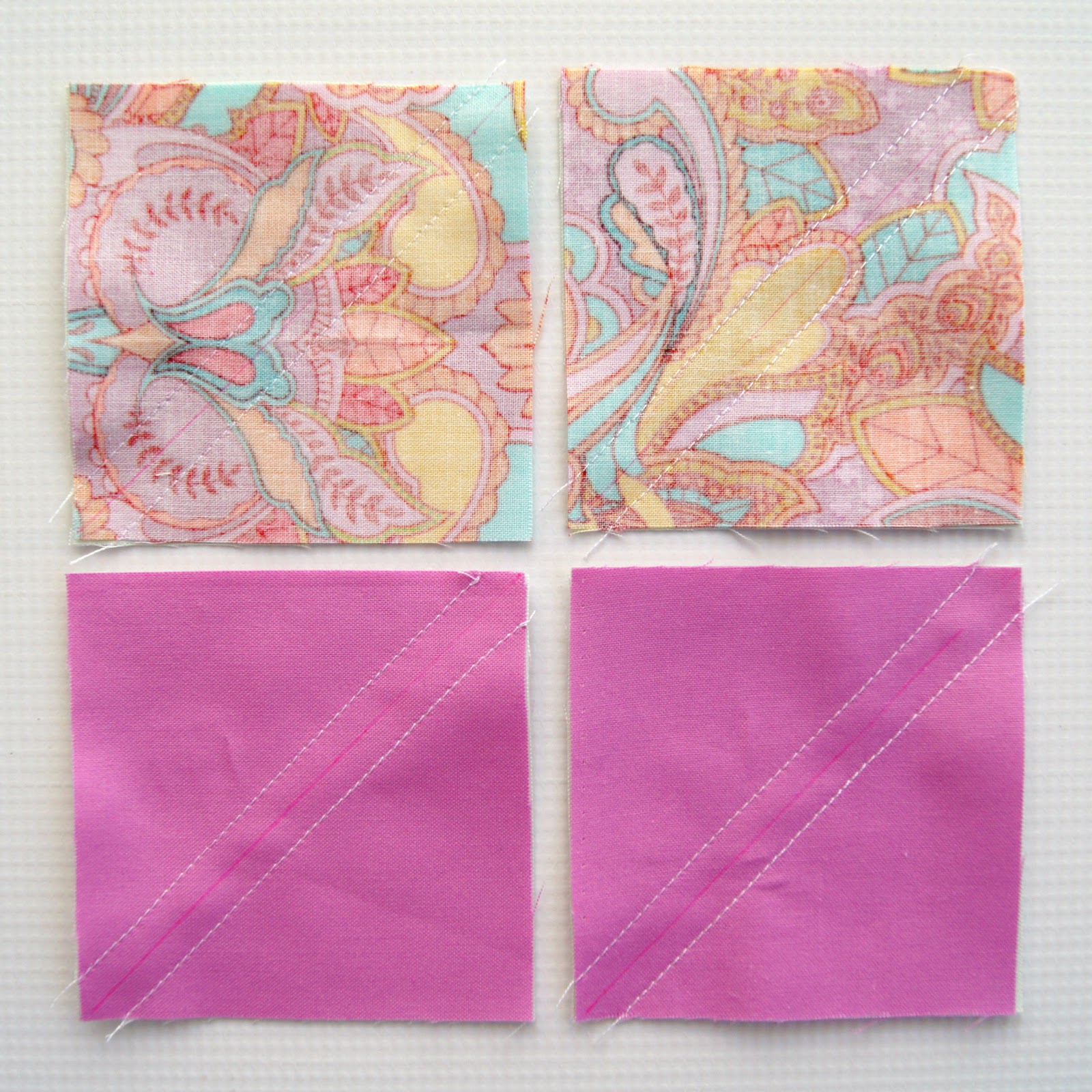 Background fabric squares