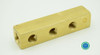 MANIFOLD BLOCK - 4.5IN, 3-HOLE, BRASS