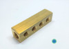 MANIFOLD BLOCK - 4.0 IN, 4-HOLE, BRASS