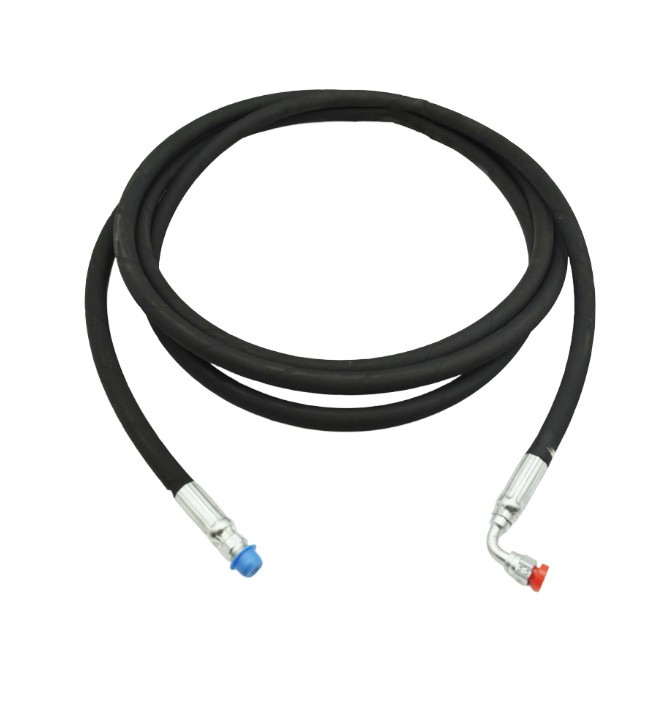 HOSE, 1/4 X 13'.10", 1/4" MNPT X 1/4 FJIC 90