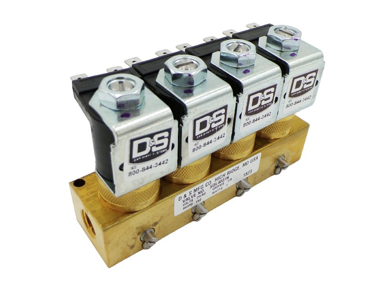 MANIFOLD 4-STATION BRASS, METERED KIP