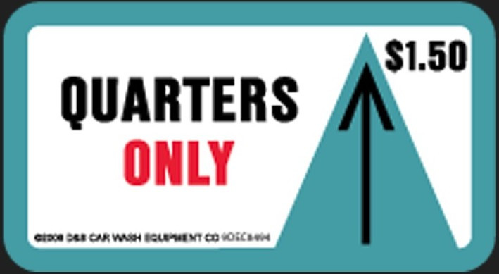 DECAL - $1.50 PRICE, QTRS ONLY, VACUUM METER (NOT FULL FACE)