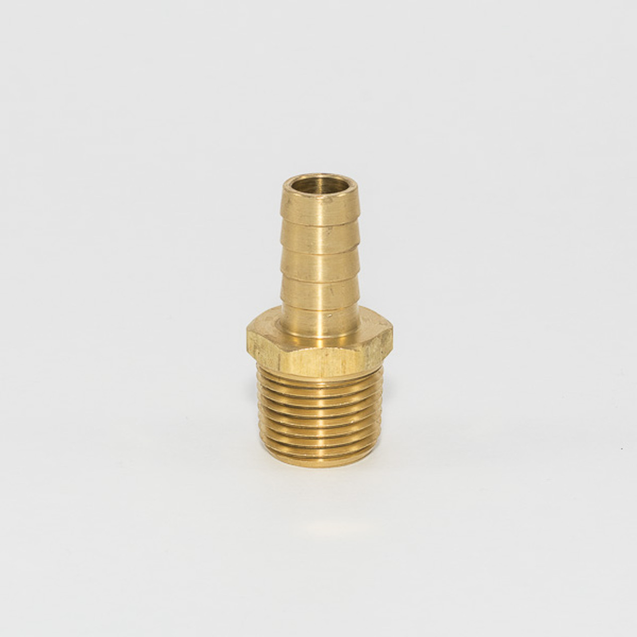 HOSE BARB, BRASS, 1/2" BARB X 1/2" MPT