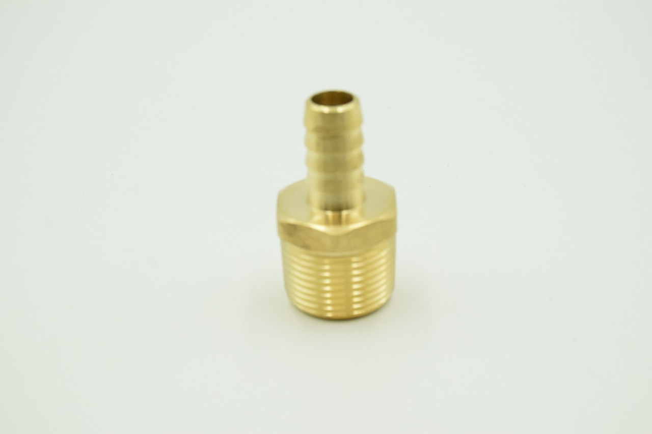 HOSE BARB, BRASS, 1/2 BARB X 3/4 MPT