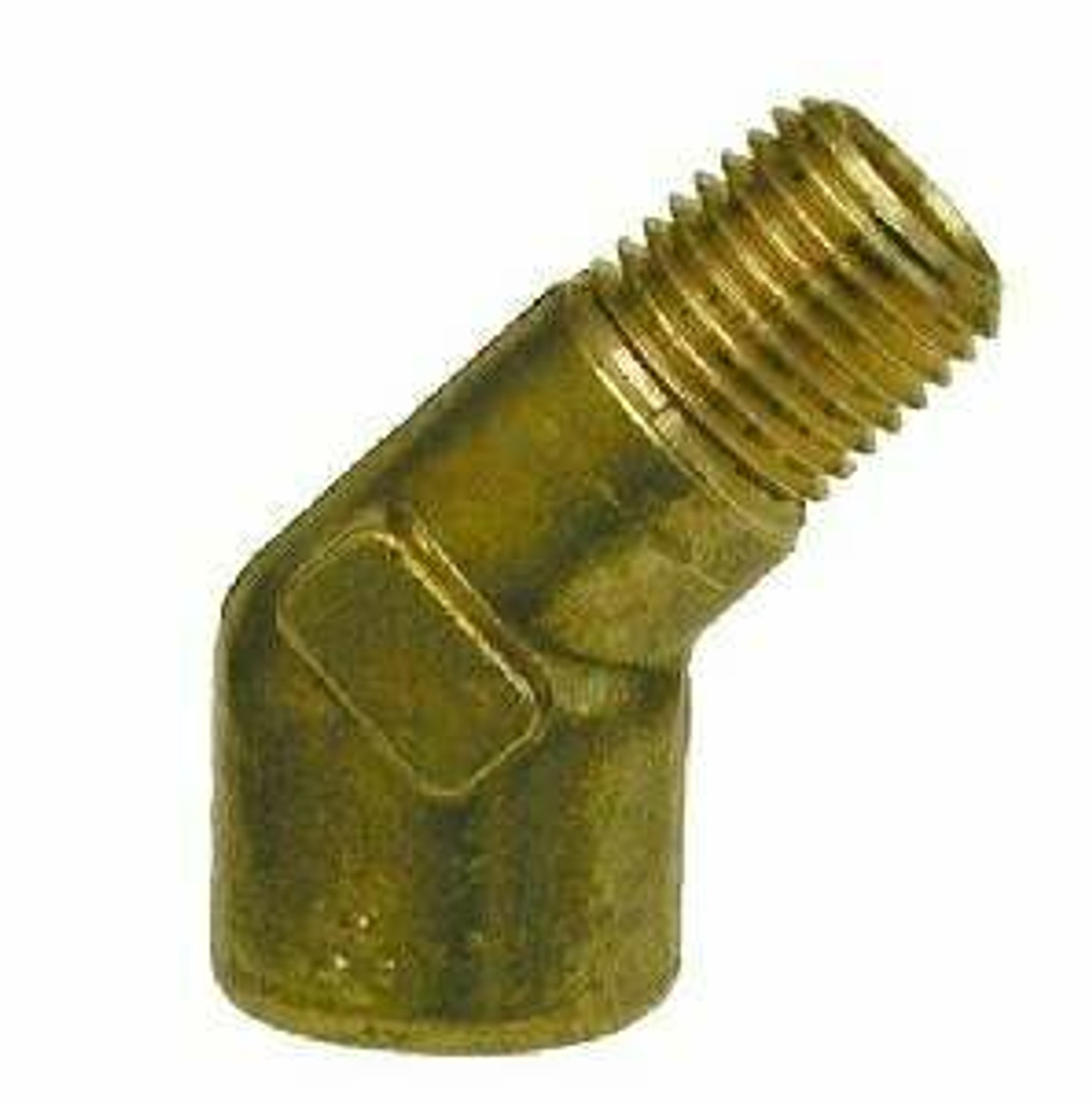FITTING, 45DEG STREET ELBOW, BRASS, 1/4"NPT
