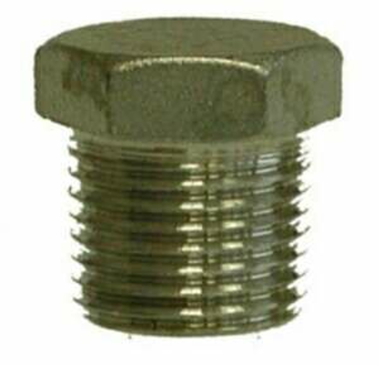 FITTING, HEX PLUG, STAINLESS, 1/2" MPT