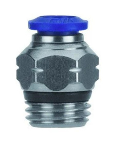 ADAPTER, 3/8"PUSH X 1/4"NPTM, NICKEL PLATED