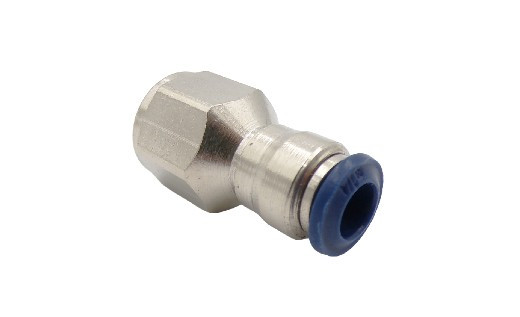 ADAPTER, 1/4"PUSH X 1/4"FPT, NICKEL PLATED