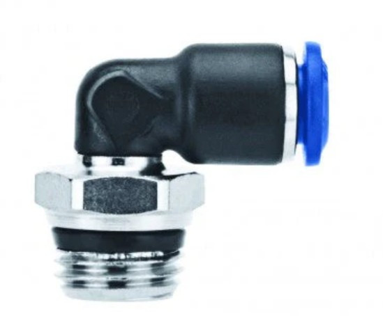 ADAPTER, 90DEG, 1/4"PUSH X 3/8"NPTM, COMPOSITE